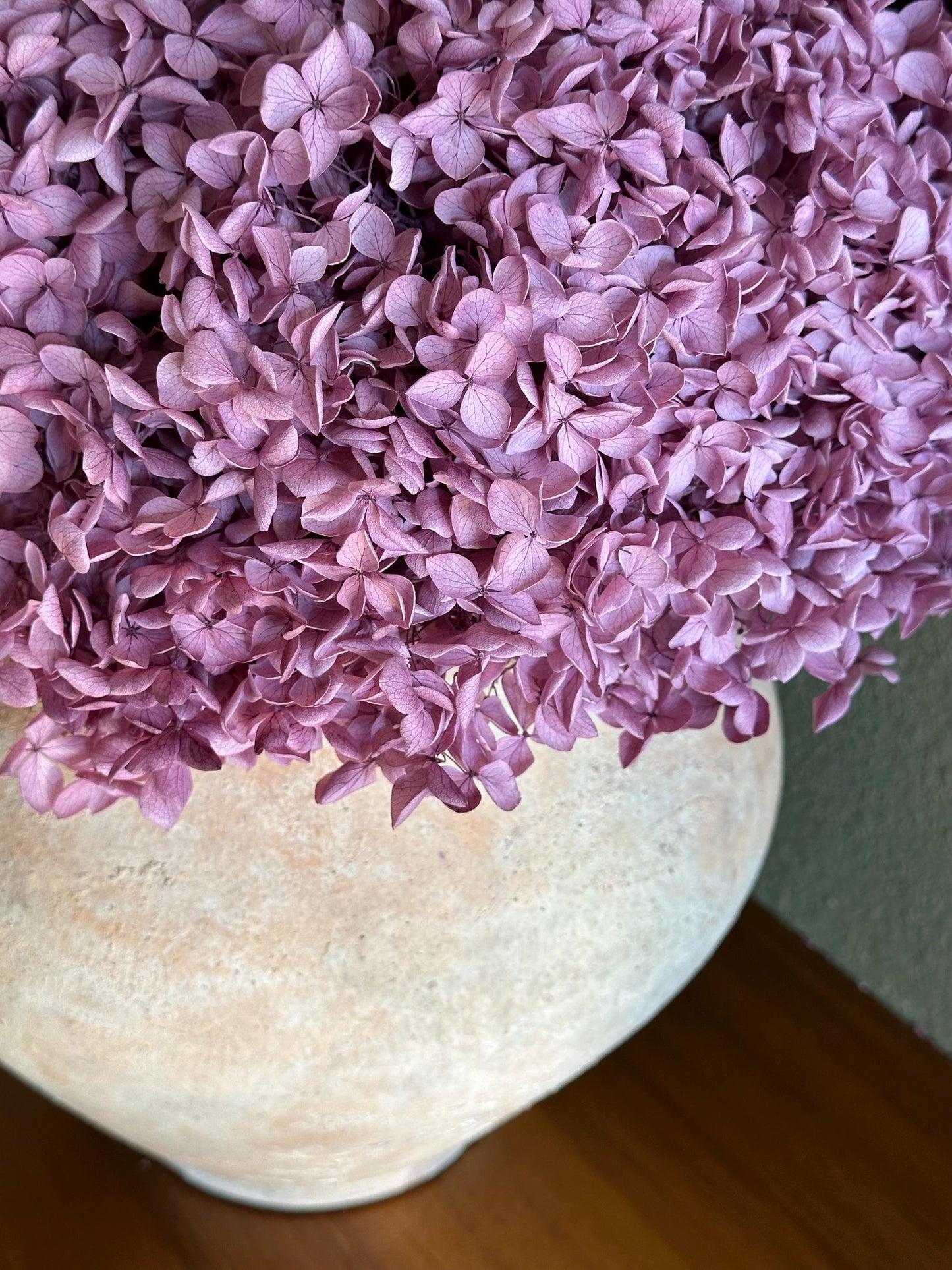 Real Hydrangea Preserved- Large Purple Magenta
